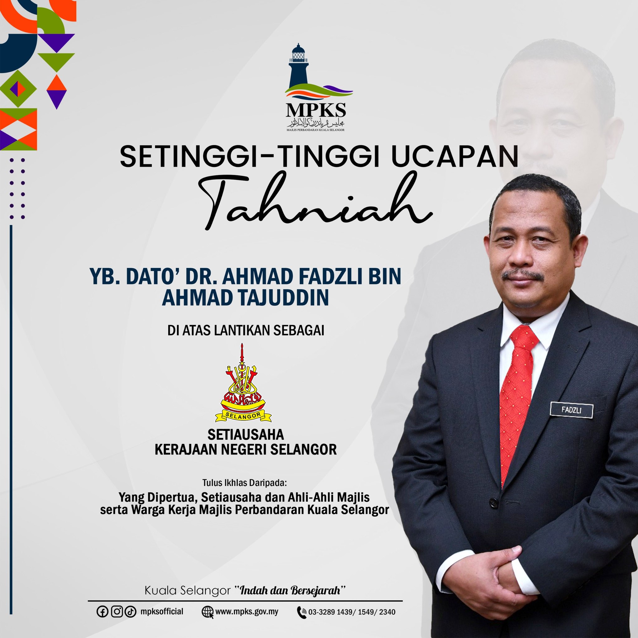 UCAPAN TAHNIAH