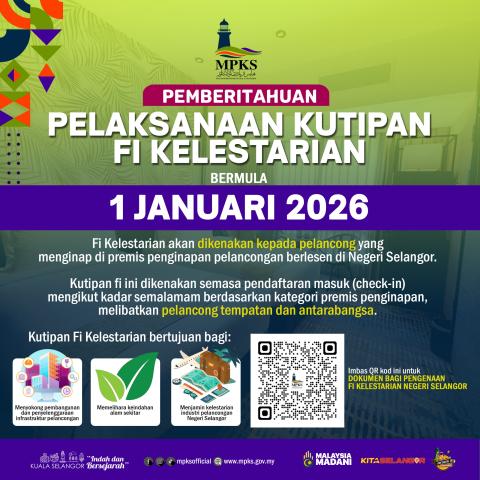 PEMBERITAHUAN PELAKSANAAN KUTIPAN FI KELESTARIAN 