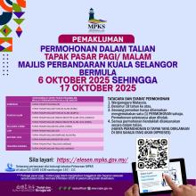 PERMOHONAN DALAM TALIAN TAPAK PASAR PAGI / MALAM MPKS