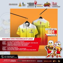 PESERTA LARIAN OBOR SUKMA, JANGAN LUPA AMBIL KIT ANDA!
